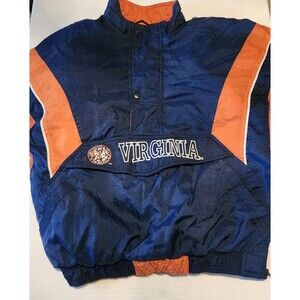Starter NCAA S UVA Cavaliers Jacket University of Virginia VTG 90s Pullover Snap